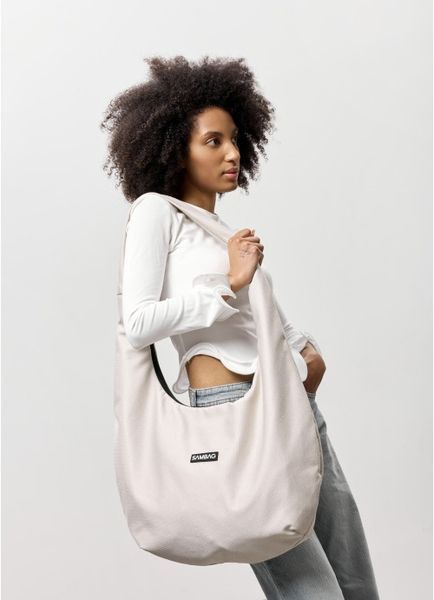 Жіноча сумка Sambag HOBO WEAVE сірий шовк 53330530 фото