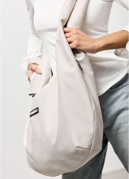 Жіноча сумка Sambag HOBO WEAVE сірий шовк 53330530 фото