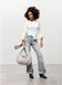 Жіноча сумка Sambag HOBO WEAVE сірий шовк 53330530 фото 7