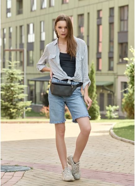 Женская сумка на пояс бананка Sambag Tirso MSH графитовый 80111009 фото