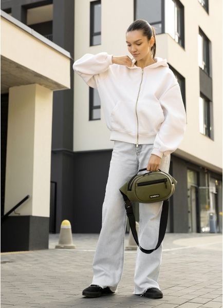 Сумка через плечо женская бананка Sambag Flex хаки 85351019 фото