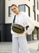 Сумка через плечо женская бананка Sambag Flex хаки 85351019 фото 1