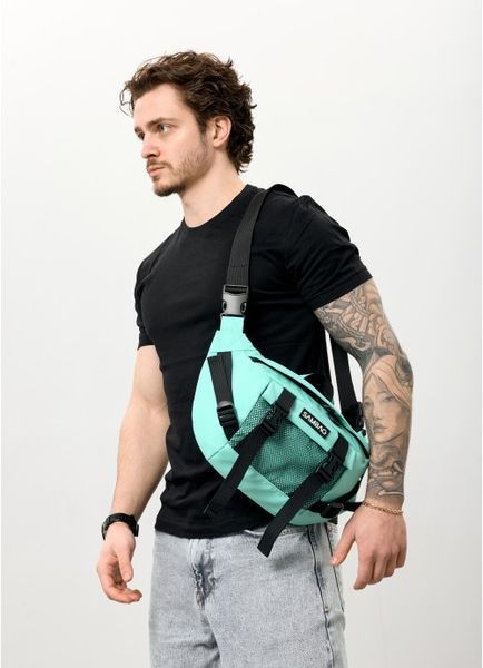 Большая мужская поясная сумка бананка Sambag DynamicDart мятная 80411514m фото