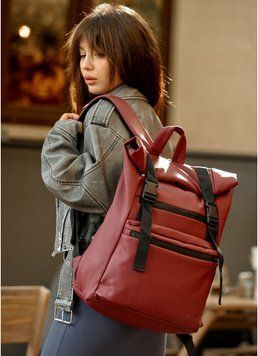 Рюкзак ролл Sambag унісекс RollTop Zard бордо 24238005 фото
