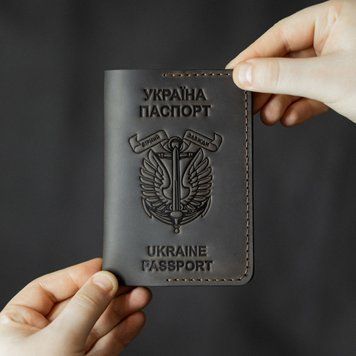 Обложка на паспорт Морская пехота коричневая mpop290c фото