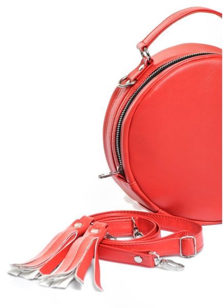 Жіноча кругла сумка Sambag Bale червона 52200017 фото