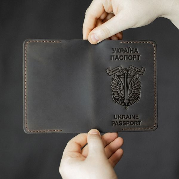 Обложка на паспорт Морская пехота коричневая mpop290c фото