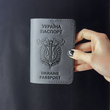 Обложка на паспорт Морская пехота чёрная mpop290c фото