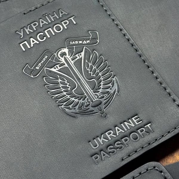 Обкладинка на паспорт Морська піхота чорна mpop290c фото