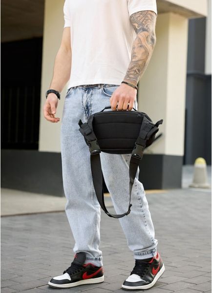 Сумка через плечо бананка Sambag Flex Pro черная 85451065m фото