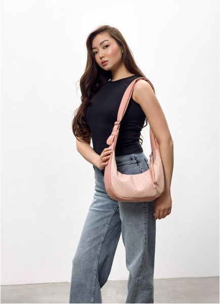 Жіноча сумка Sambag HOBO Mini рожева 53100066 фото