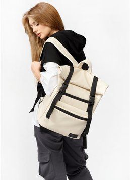 Рюкзак жіночий ролл Sambag RollTop Zard молочний 24238011 фото