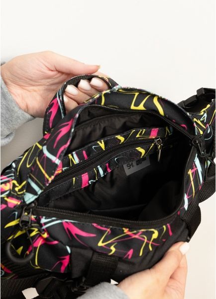 Большая мужская поясная сумка бананка Sambag DynamicDart принт "ABSTRACT" 80411707m фото