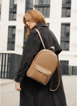 Жіночий рюкзак Sambag Brix Classic кавовий 14511021 фото