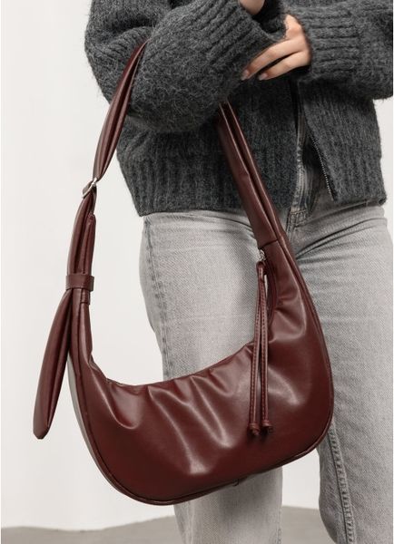 Женская сумка Sambag HOBO S бургунд. 53100013 фото