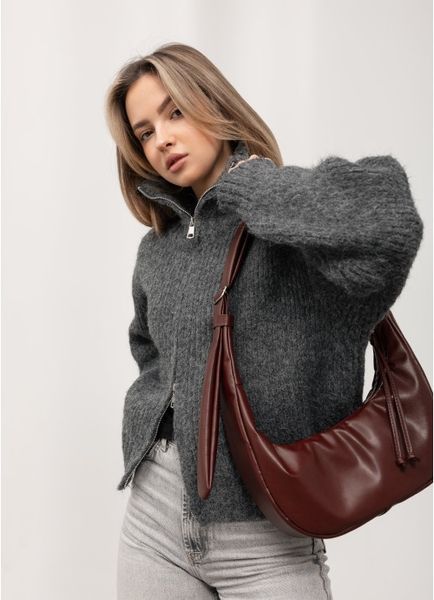 Женская сумка Sambag HOBO S бургунд. 53100013 фото