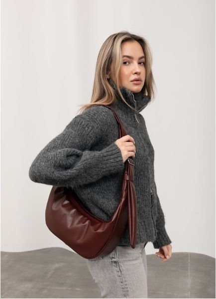 Женская сумка Sambag HOBO S бургунд. 53100013 фото