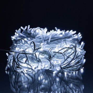 Гірлянда Нитка вулична 50 м, 500 LED, білий провід, біле світіння CF500L50MWW фото