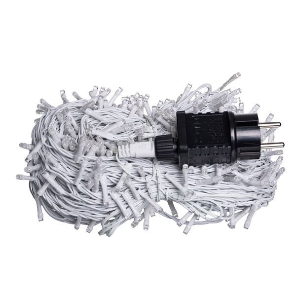 Гірлянда Нитка вулична 50 м, 500 LED, білий провід, біле світіння CF500L50MWW фото