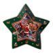 Сервировочное новогоднее блюдо для закусок Santa 25,5 (см) из фарфора HP-SDHK-20 HP-SDHK-20 фото 1