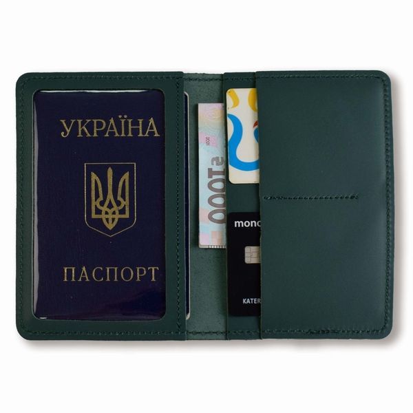 Зелений базовий шкіряний докхолдер DKHB10 фото