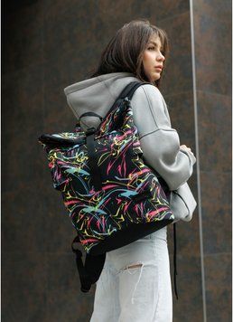 Рюкзак ролл Sambag RollTop принт "ABSTRACT" 24300707 фото