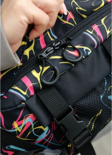 Большая женская поясная сумка бананка Sambag DynamicDart принт "ABSTRACT" 80411707 фото