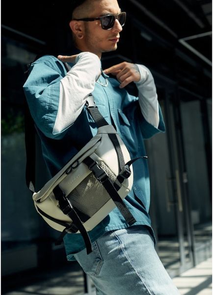 Большая мужская поясная сумка бананка Sambag DynamicDart серая 80411030m фото