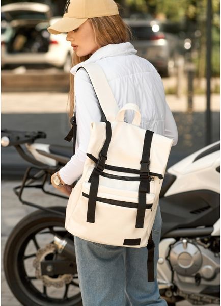 Рюкзак ролл Sambag жіночий RollTop Zard білий 24238008 фото