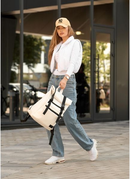 Рюкзак ролл Sambag жіночий RollTop Zard білий 24238008 фото