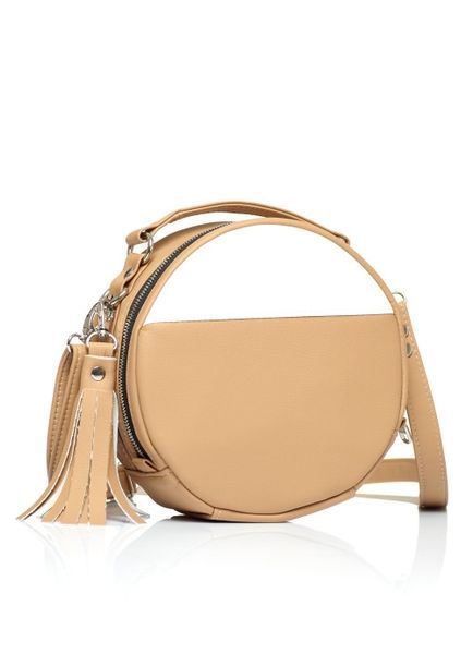 Жіноча кругла кроссбоді Sambag Bale MZN бежева 52200626 фото