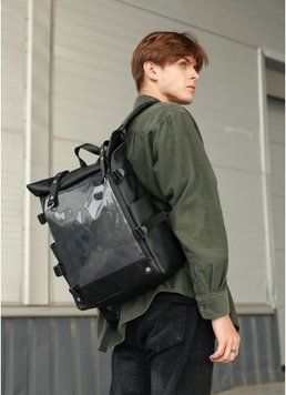 Мужской рюкзак Sambag RollTop Hacking черный 24460001m фото