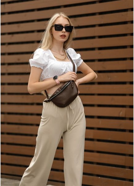 Сумка на пояс бананка Sambag Polo SQO шоколадний 86123020 фото