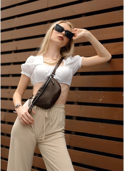 Сумка на пояс бананка Sambag Polo SQO шоколадний 86123020 фото