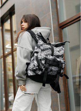 Рюкзак ролл Sambag RollTop Double принт "Palm" 24330720 фото