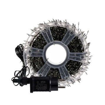 Новогодняя комнатная гирлянда Роса Хвойная лапа 100 м, 3000 LED, зеленый провод, мультиколор D3000L100MGML фото