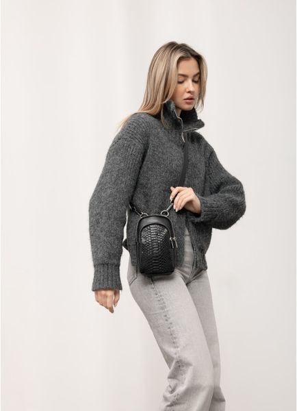 Жіноча сумка Sambag Modena 0GS Принт крокодила 96193070 фото