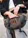 Большая женская поясная сумка бананка для планшета Sambag DynamicDart орех 80411700 фото 13