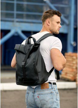Мужской рюкзак ролл Sambag RollTop One черный 24208001m фото