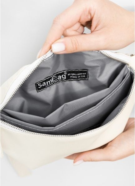 Сумка на пояс бананка Sambag Polo SQO молочна 86129011 фото