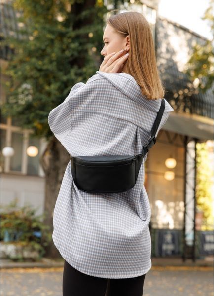 Сумка на пояс бананка Sambag Tirso Slim черная водостойкая 80119001 фото