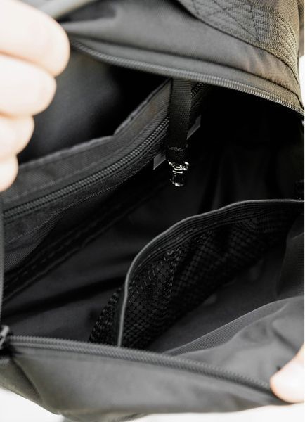 Сумка через плечо бананка Sambag Flex черная тканевая 85351065m фото