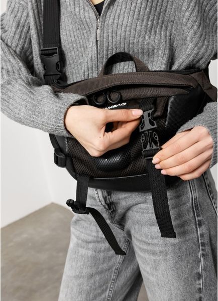 Большая женская поясная сумка бананка для планшета Sambag DynamicDart хаки 80411119 фото