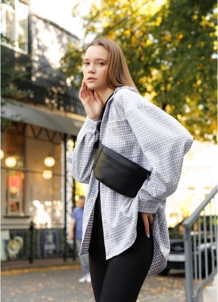 Сумка на пояс бананка Sambag Tirso Slim черная водостойкая 80119001 фото