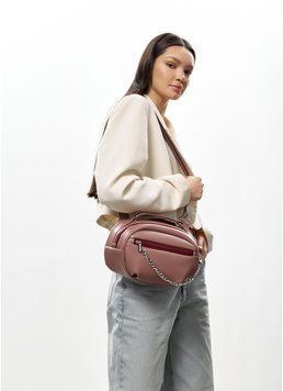 Сумка через плечо женская бананка Sambag Pure розовая 85515106 фото