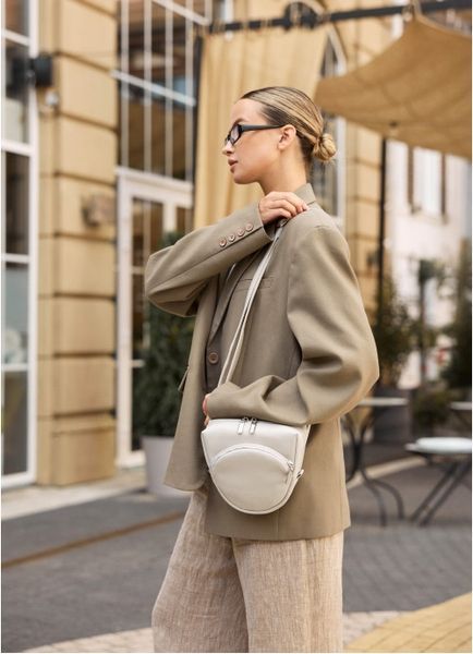 Жіноча кроссбоді сумка бананка Sambag Sofi сіра 88193030 фото